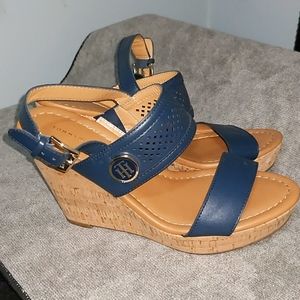 Tommy Hilfiger cork wedge sandals